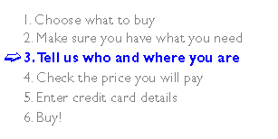 3. Tell us who and where you are